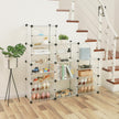 Cube Organizer – Plastic – White – 6 Tiers with Dividers
