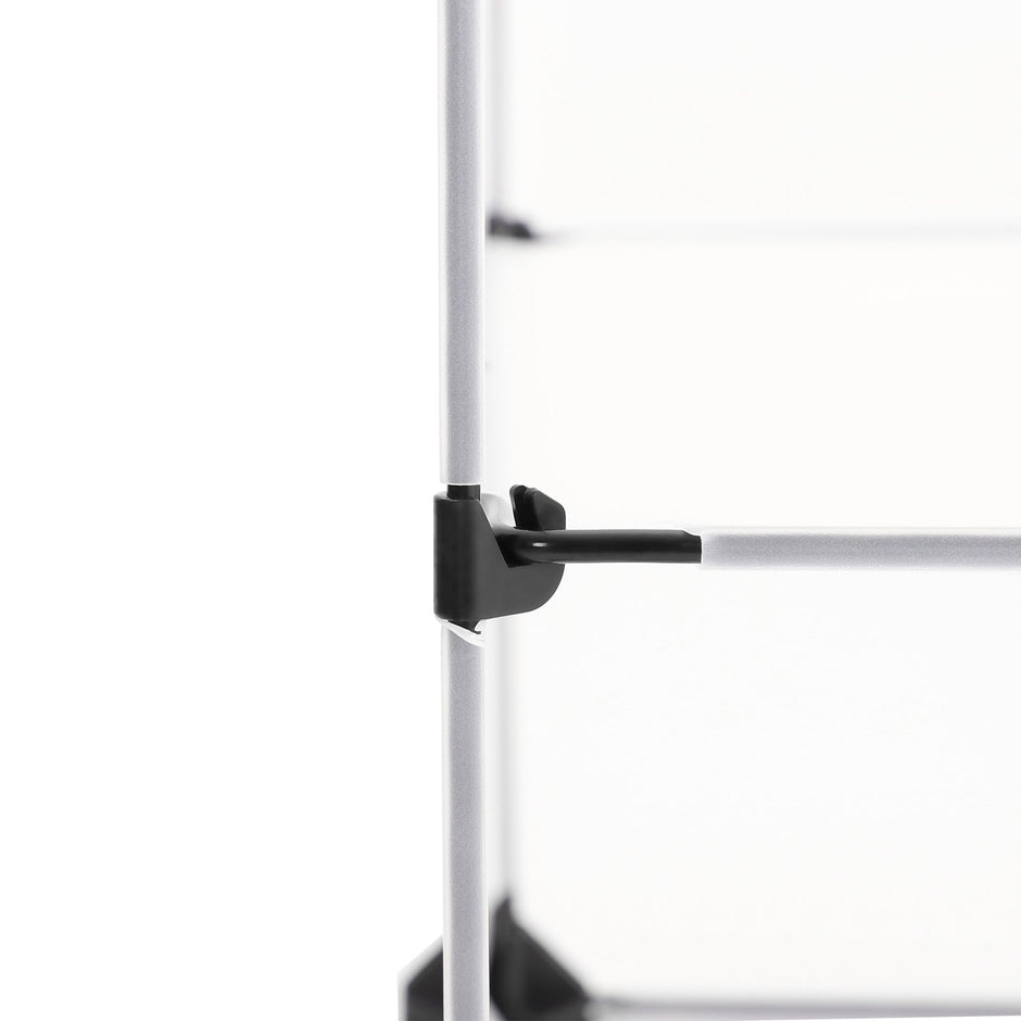 Cube Organizer – Plastic – White – 6 Tiers with Dividers
