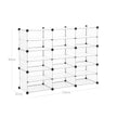 Cube Organizer – Plastic – White – 6 Tiers with Dividers