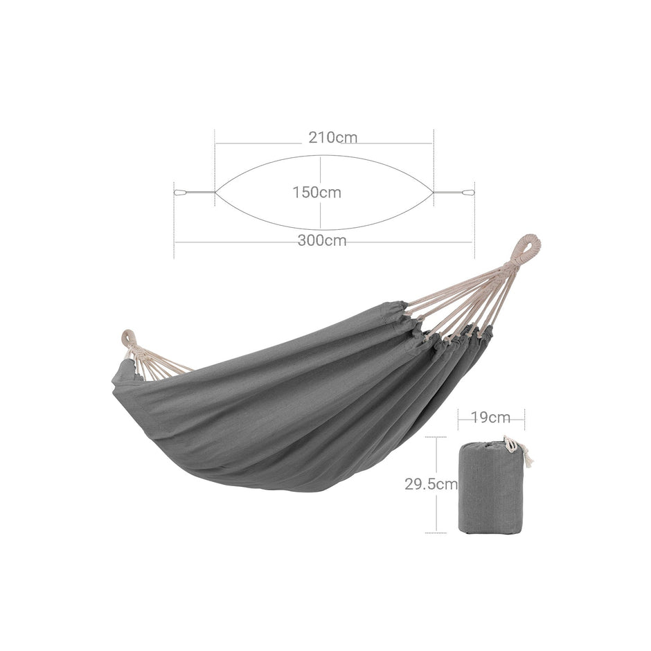 Hammock – Cotton – Multicolor – Portable, 300 kg Load Capacity, 210 x 150 cm