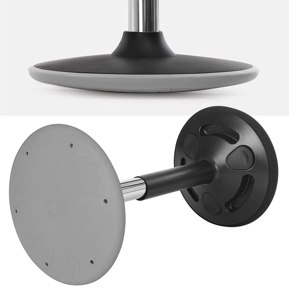 Ergonomic Wobble Stool – Metal – Black – 360° Swivel, Adjustable Height 60-85 cm, No Assembly Required