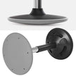 Ergonomic Wobble Stool – Metal – Black – 360° Swivel, Adjustable Height 60-85 cm, No Assembly Required