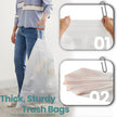 Heavy-Duty Drawstring Trash Bags – Plastic – White – 180-Piece for 8-Gallon Kitchen Waste