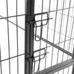 8 Panel Pet Playpen – Heavy Duty Metal – Black – Foldable and Playpen Design