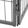 8 Panel Pet Playpen – Heavy Duty Metal – Black – Foldable and Playpen Design
