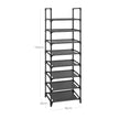 8-Tier Shoe Rack – Iron – Black – Versatile Organizer for 16-20 Pairs