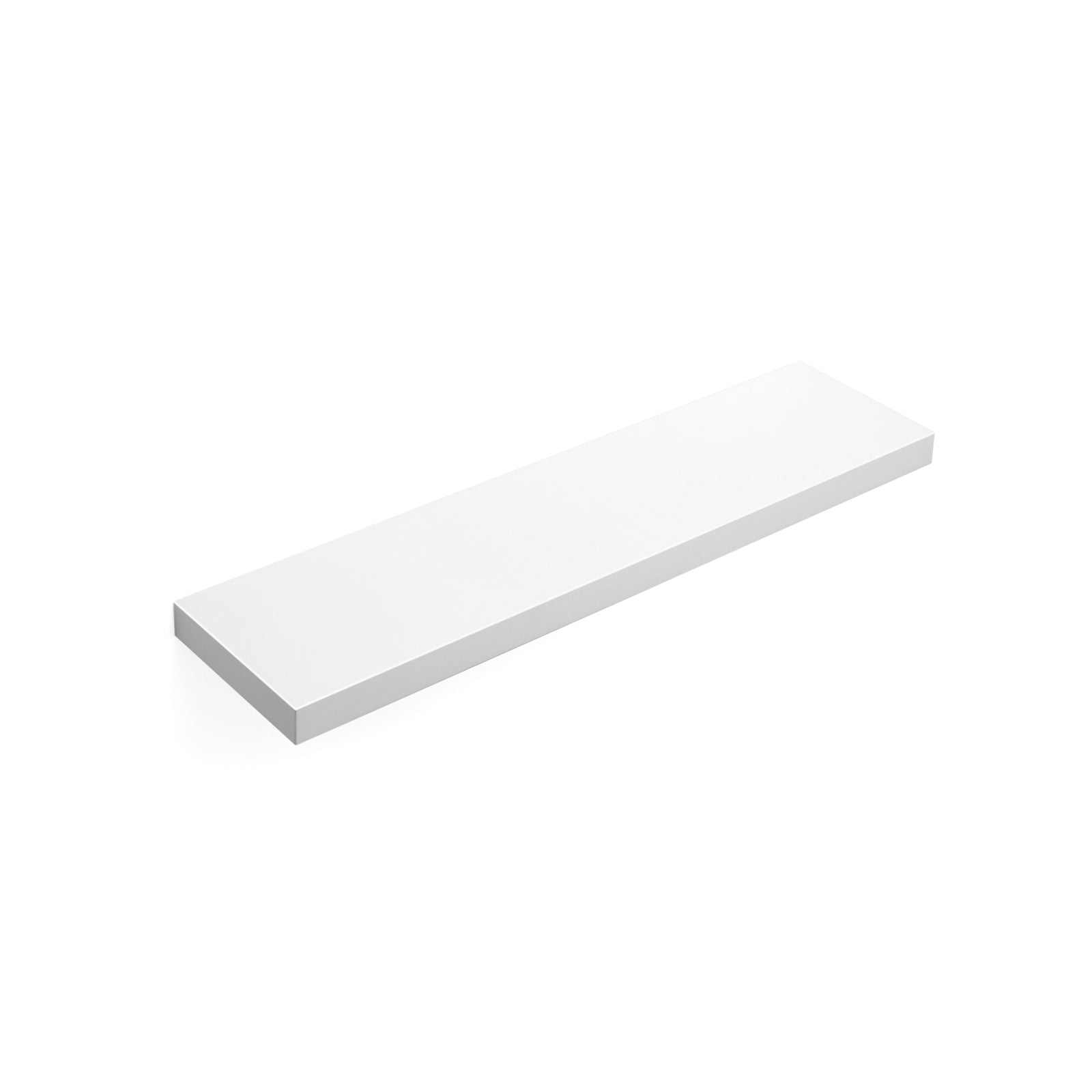 Floating Shelf – MDF – White – Wall Mounted Bookshelf Display Storage 80 cm