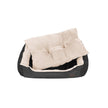 Dog Bed – Fabric – Black – Reversible Cushion 80x65x20 cm