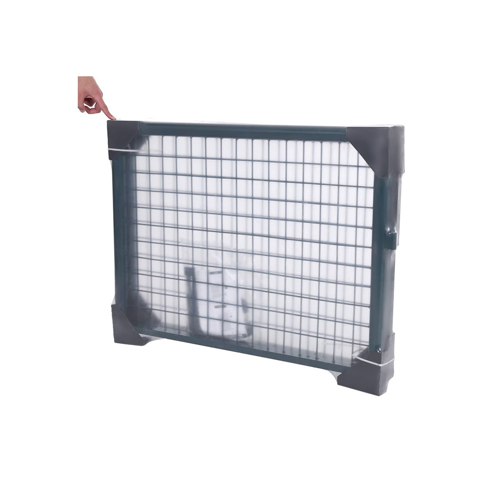 Garden Gate – Galvanized Steel – Green – Sturdy, Lockable Design, 87 x 150 cm