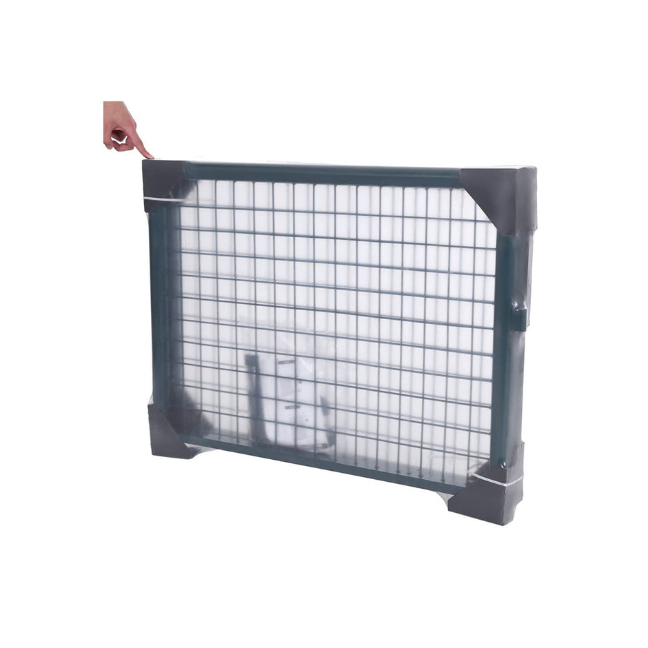 Garden Gate – Galvanized Steel – Green – Sturdy, Lockable Design, 87 x 150 cm