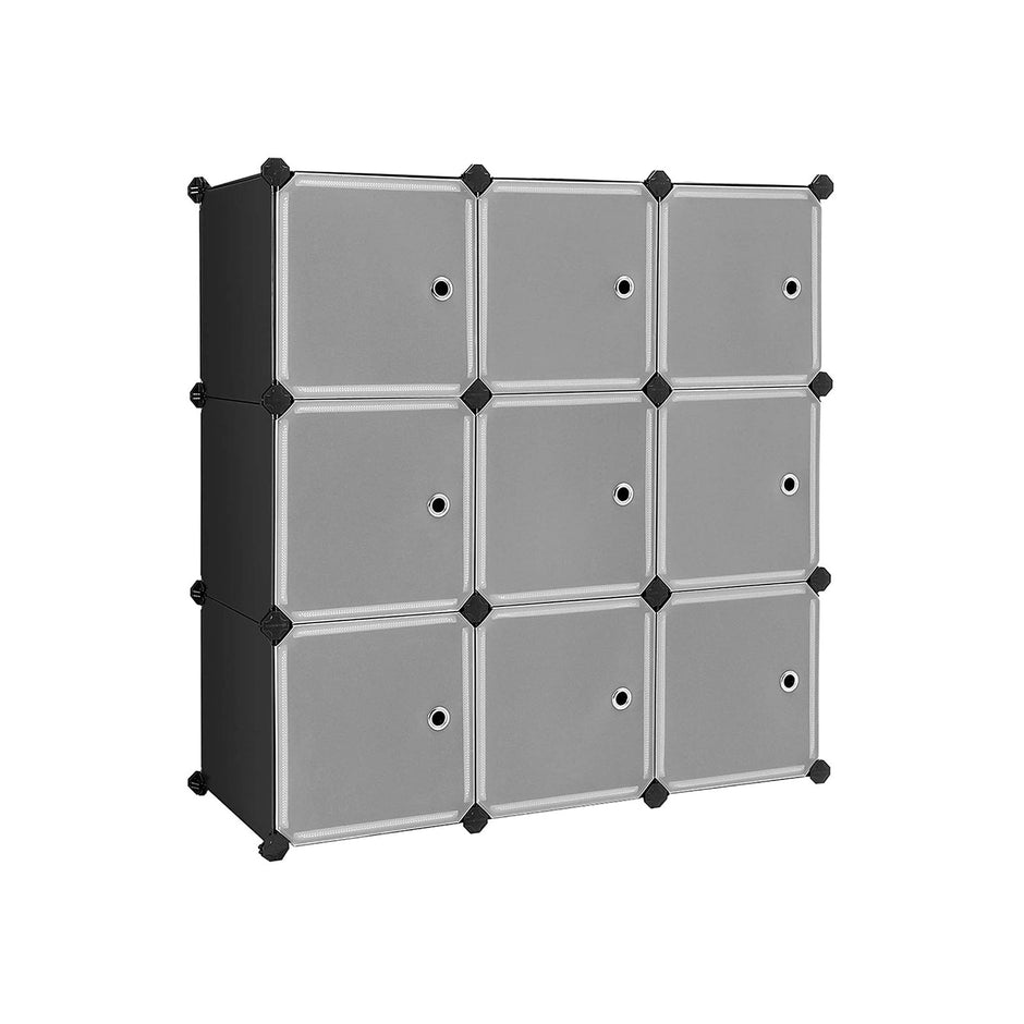9 Cube Storage Organizer – Quality Plastic – White – Stable and Easy to Assemble
