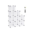 Storage Organizer – Plastic – White – 9-Cube Design for Versatile Shelving