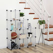 Storage Organizer – Plastic – White – 9-Cube Design for Versatile Shelving