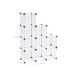 Storage Organizer – Plastic – White – 9-Cube Design for Versatile Shelving