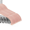 Adjustable Pants Hangers – Velvet – Grey – 12 Pieces with Clips and Non-Slip Design