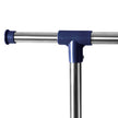 Adjustable Garment Rack – Stainless Steel – Silver – Middle Rail Design