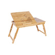 Adjustable Laptop Table – Bamboo – Natural – Folding with Drawer