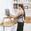 Adjustable Laptop Table – Bamboo – Natural – Folding with Drawer