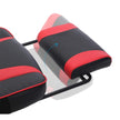 Adjustable Office Chair – Fabric – Black and Red – Ergonomic Design with Footrest and Lumbar Support