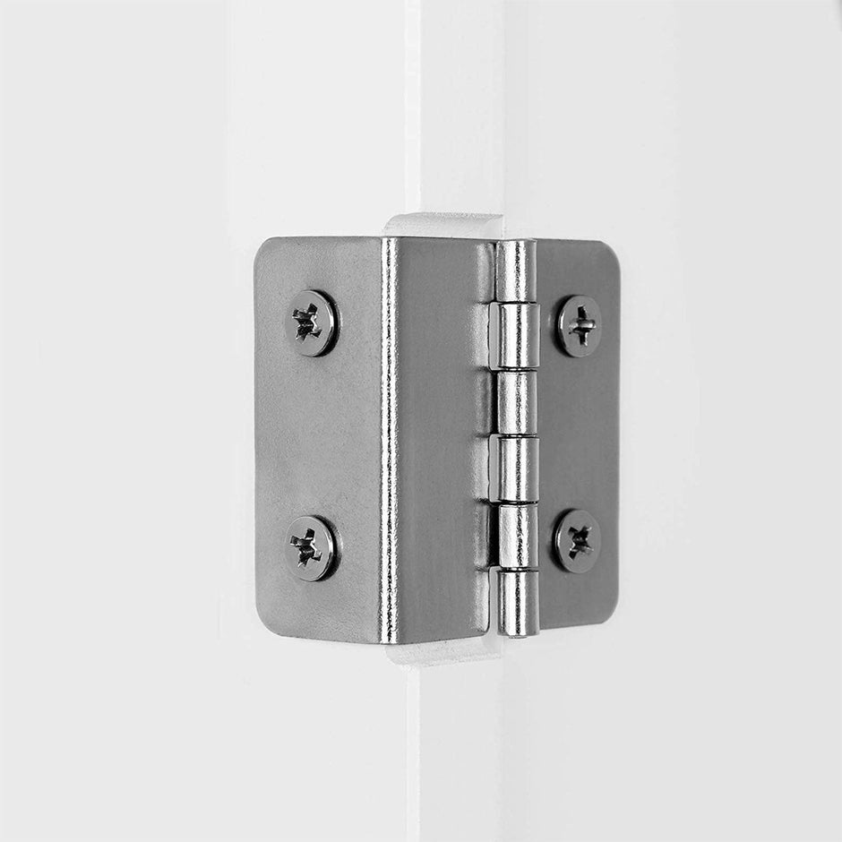 Wall Cabinet – Wood – White – Adjustable Shelf with Double Doors and Open Shelf