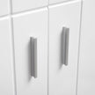 Floor Cabinet – Engineered Wood – White – Double Door with Adjustable Shelves and Buffer Hinges
