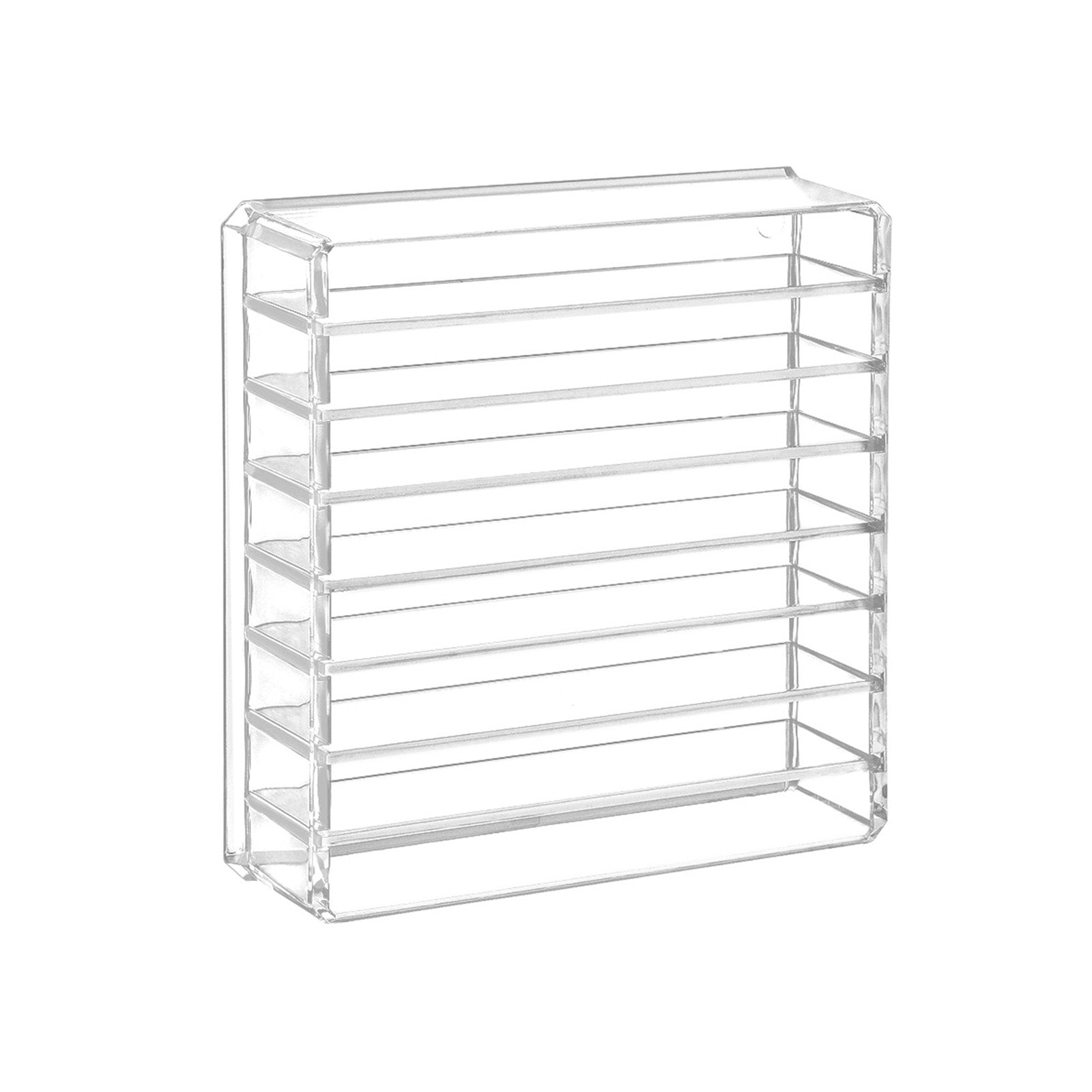 Makeup Organiser – Acrylic – Transparent – 7 Adjustable Shelves