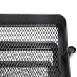 Rolling Cart – Metal – Black – 3-Tier with Height Adjustable Shelves and Brakes