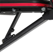 Adjustable Foldable Weight Bench – Steel – Black and Red – Tilting Backrest and Seat