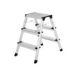 Folding Step Ladder – Aluminum – Lightweight – Multi-Purpose 2 x 3 Stages