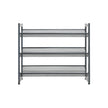 Shoe Rack – Metal Mesh – Black – Angle Adjustable, 3 Tiers for 9 Pairs