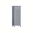 Bathroom Cabinet – Wooden – White – Free Standing with Shutter Door and Drawer