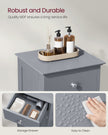Bathroom Storage Cabinet – Wood – Dove Grey – Freestanding with Drawer and Shutter Door