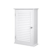 Wall Cabinet – Wooden – White – Adjustable Shelf and Shutter Door