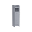 Freestanding Slim Bathroom Cabinet – Wood – White – Adjustable Shelves
