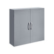 Wall-Mounted Bathroom Cabinet – Wood – Dove Grey – Adjustable Shelves