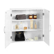 Wall-Mounted Bathroom Cabinet – MDF – Cloud White – Adjustable Shelves