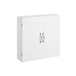 Wall-Mounted Bathroom Cabinet – Wood – Dove Grey – Adjustable Shelves
