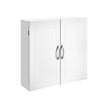 Wall-Mounted Bathroom Storage Cabinet – Wood – Cloud White – Adjustable Shelves