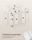 Wall-Mounted Bathroom Storage Cabinet – Wood – Cloud White – Adjustable Shelves