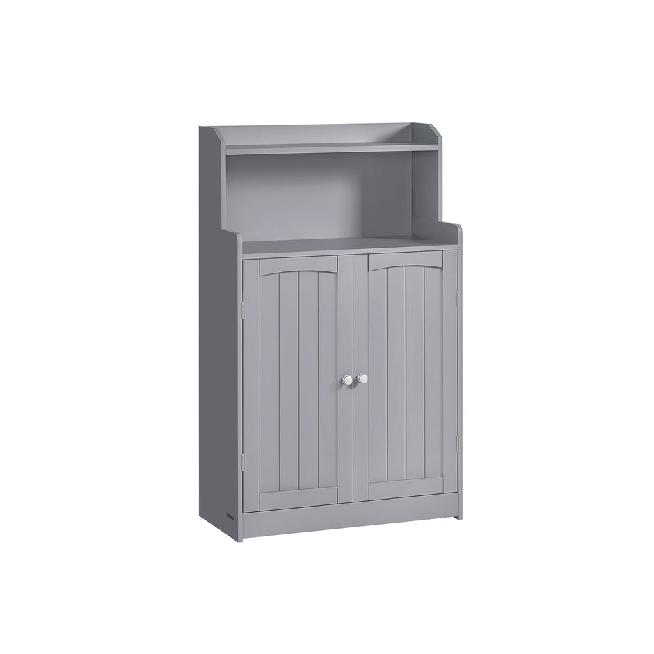 Bathroom Cabinet – Engineered Wood – Dove Grey – 2 Doors, 2 Adjustable Shelves