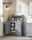Bathroom Cabinet – Engineered Wood – Dove Grey – 2 Doors, 2 Adjustable Shelves