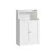 Bathroom Cabinet – Wood – Cloud White – 2-Door Design with Adjustable Shelves