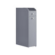 Freestanding Bathroom Cabinet – Wood – White – Slim Design with Slide Out Drawers