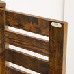 Floor Standing Cabinet – Wood – Rustic Brown – 3 Compartments and 2 Adjustable Shelves