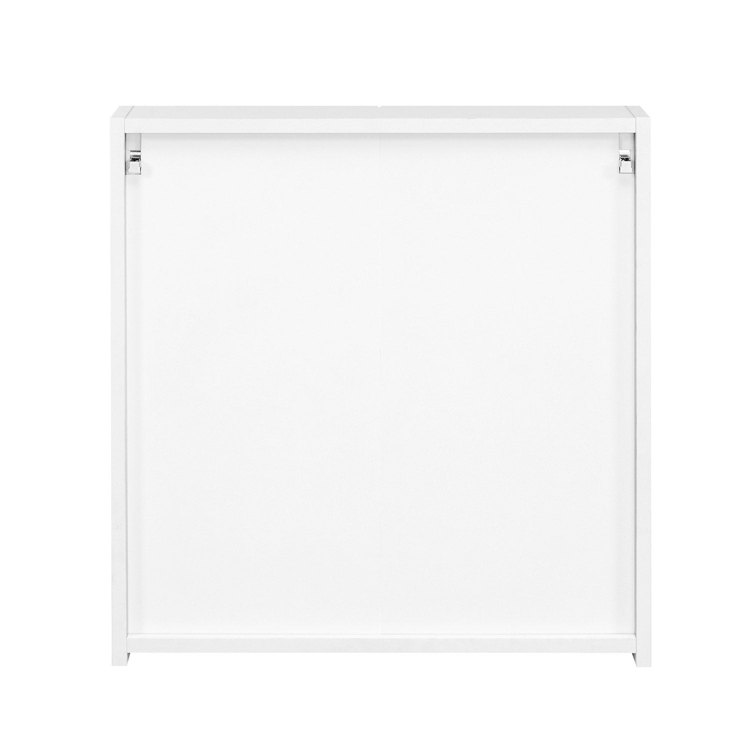 Wall-Mounted Bathroom Cabinet – Wood – White – Adjustable Shelf with Mirror and Dual Doors