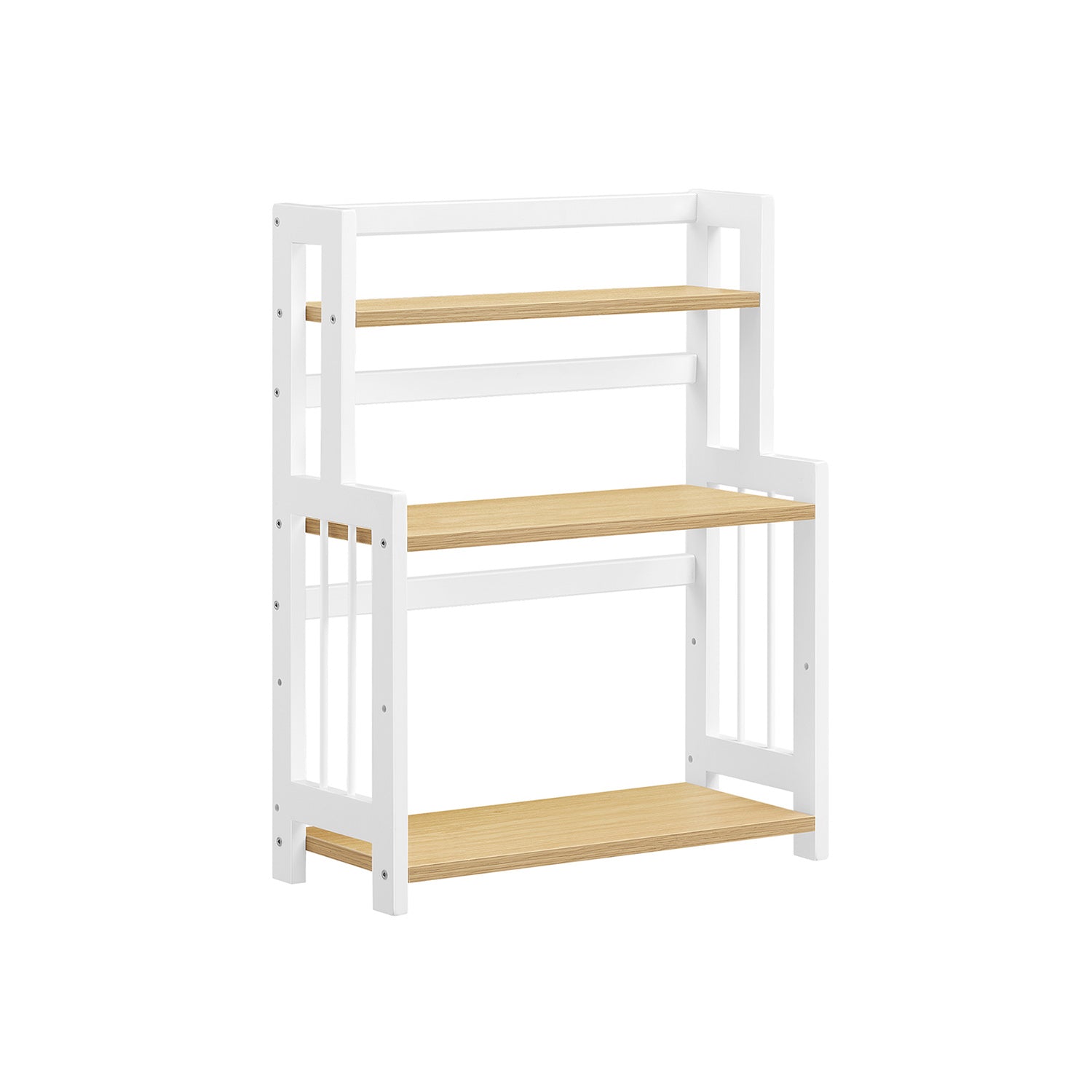 3 Tier Storage Rack – Bamboo – Natural – Multi-Purpose Countertop Organizer for Kitchen, Dining Room, or Office