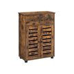 Free Standing Bathroom Storage Cabinet – Wood – Rustic Brown – Adjustable Shelf and Drawer