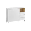 Modern Storage Sideboard – Wood – Dark Brown – Height Adjustable Shelf and Multiple Storage Options