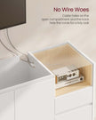Sideboard Cabinet – Wood – Cloud White – Adjustable Shelf and 3 Drawers