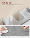 Under Sink Bathroom Cabinet – Wood – White – 3 Drawers, 2 Compartments